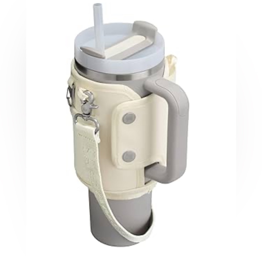 Stanley All Day 40 oz Quencher Carry-All | Crossbody Bag w/Phone Pocket Cream - Picture 3 of 12